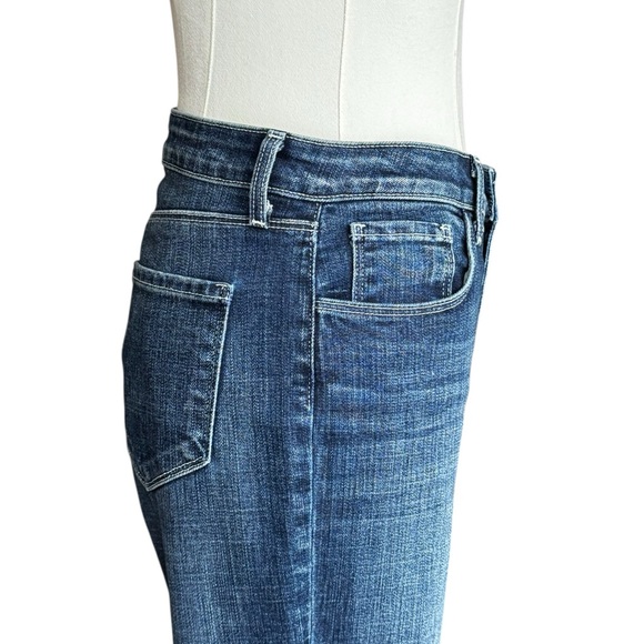 L’AGENCE Ruth High Rise Straight Leg Jeans in Naples Wash Blue Size:27 - Picture 8 of 12